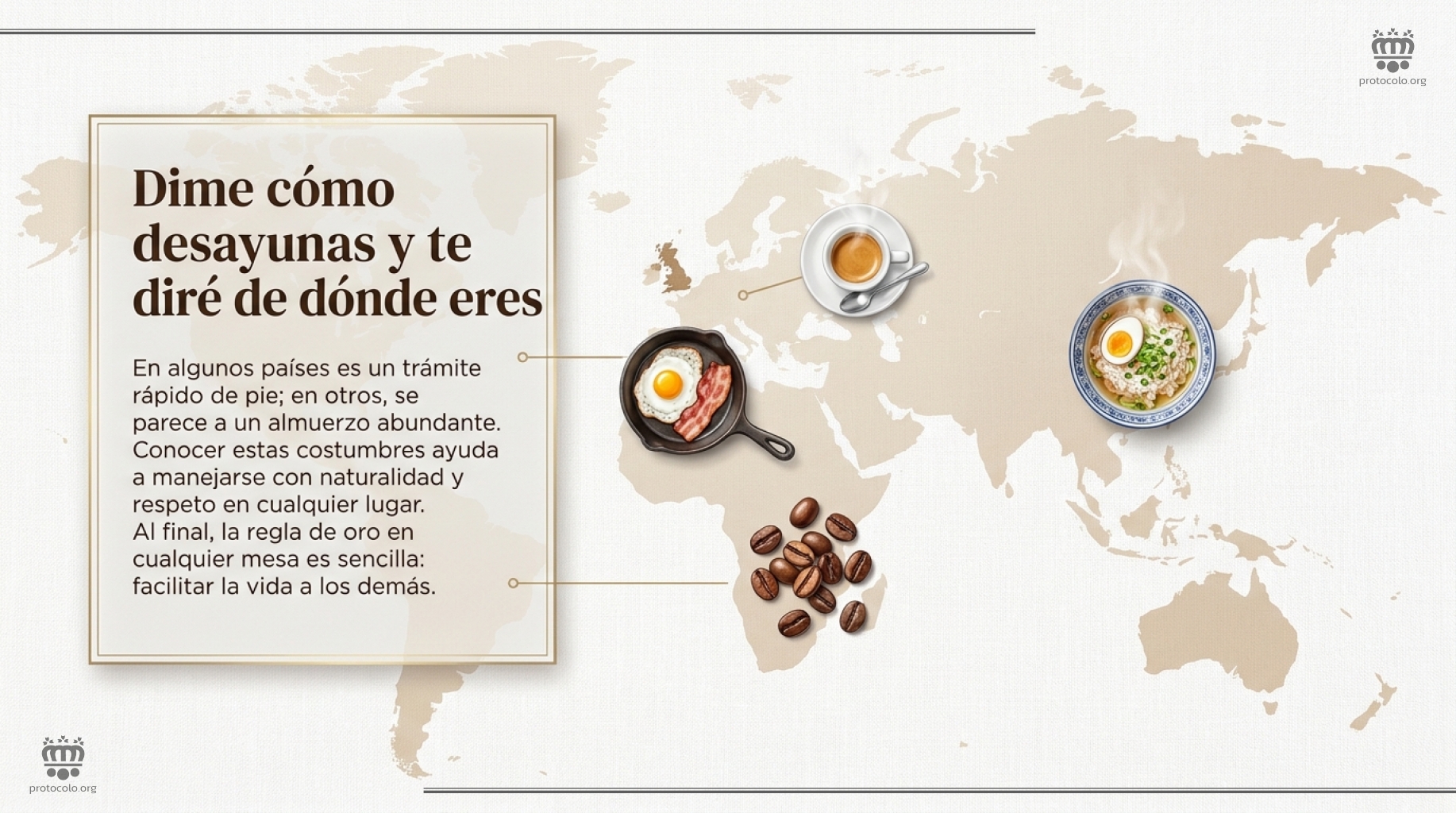 Cada tipo de desayuno tiene sus peculiaridades