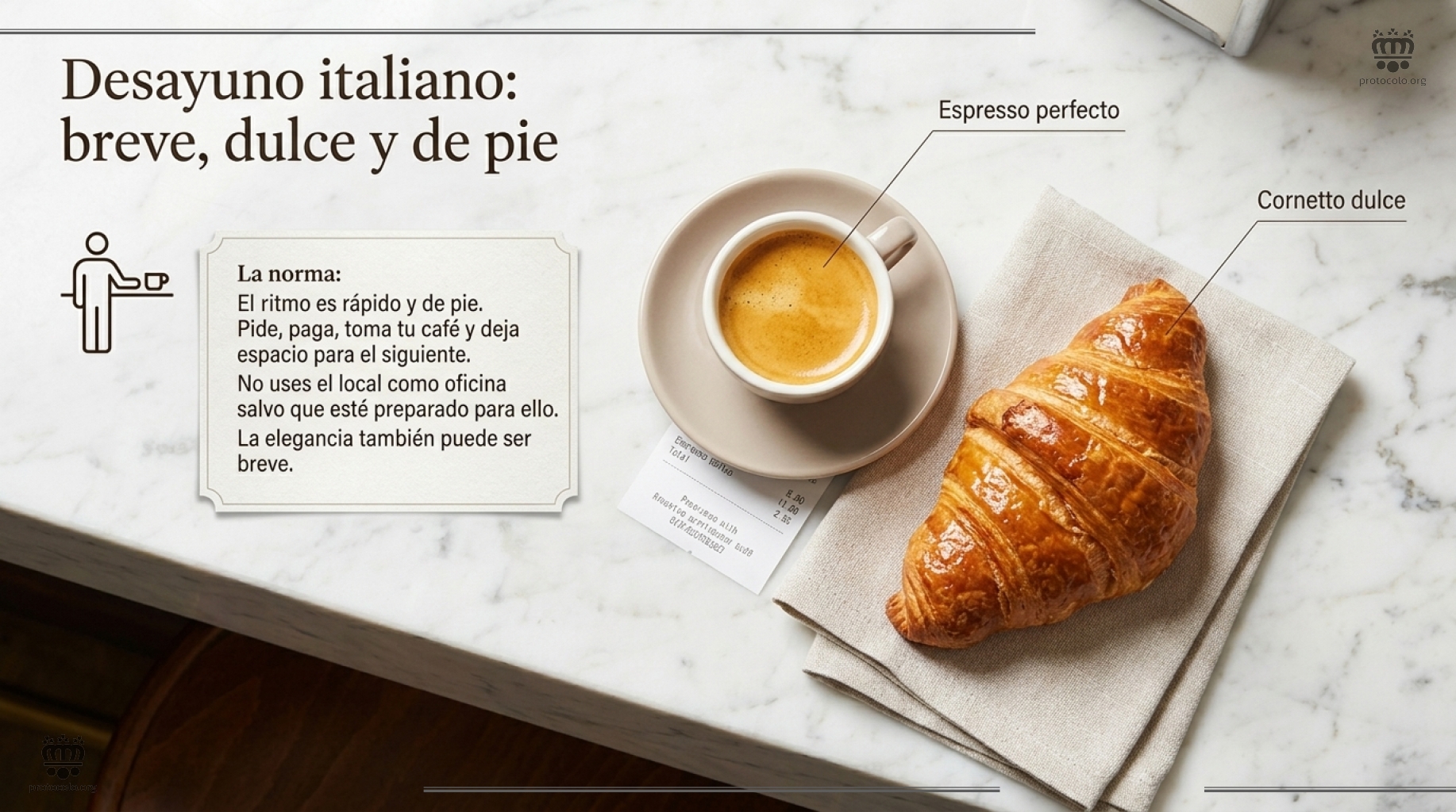 Se suel desayunar en la barra del bar