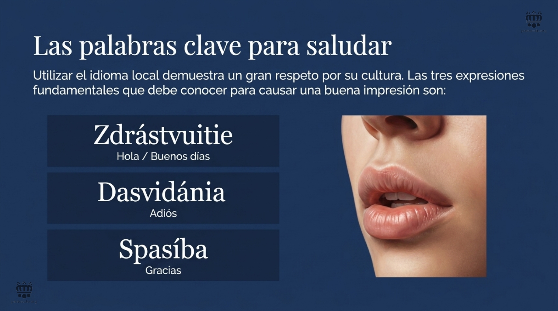 Utilizar algunas palabras en el idioma local es una muestra de interés y genera una mayor simpatía