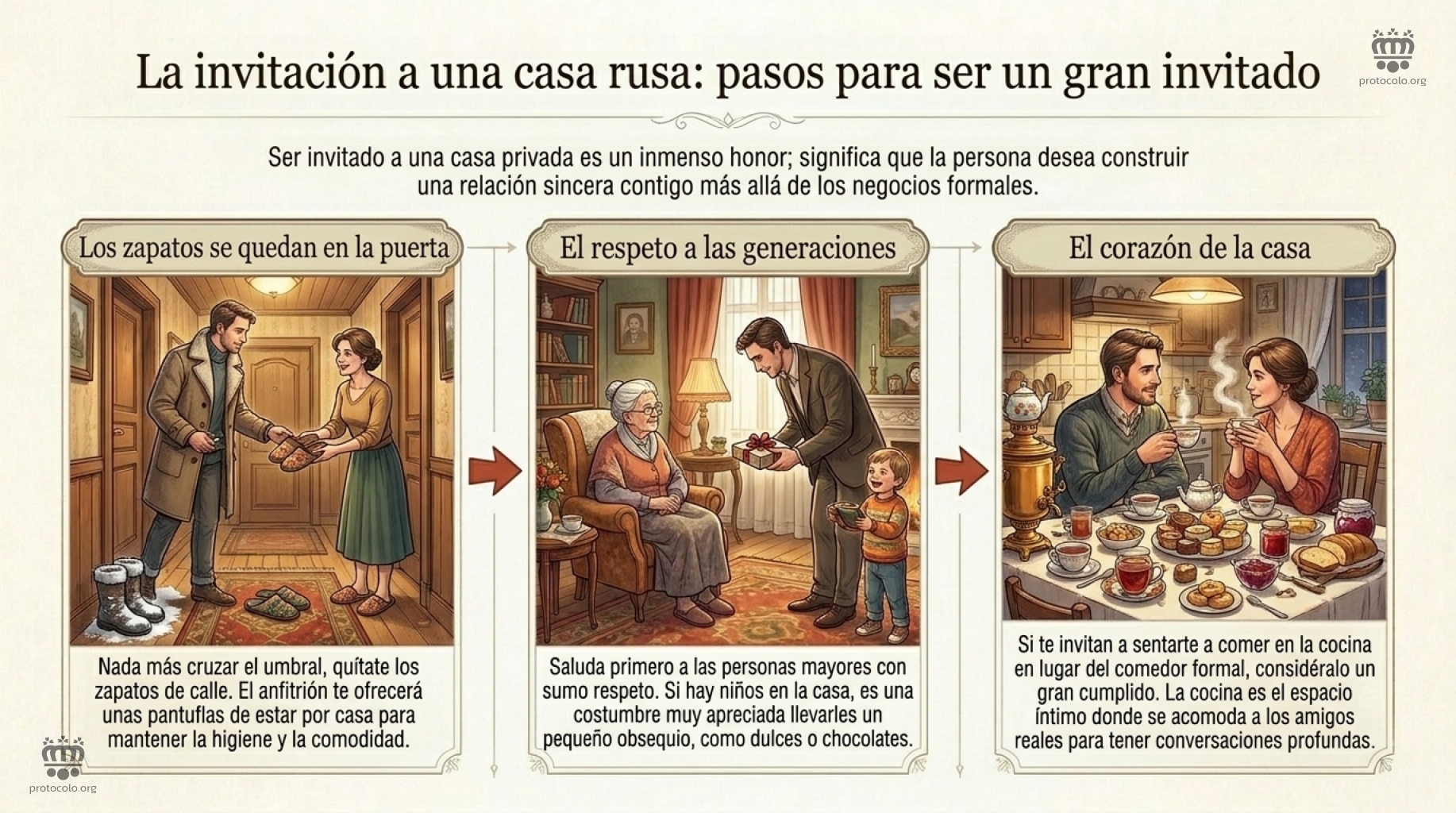 Ser invitado a una casa rusa es una muestra de confianza y aprecio