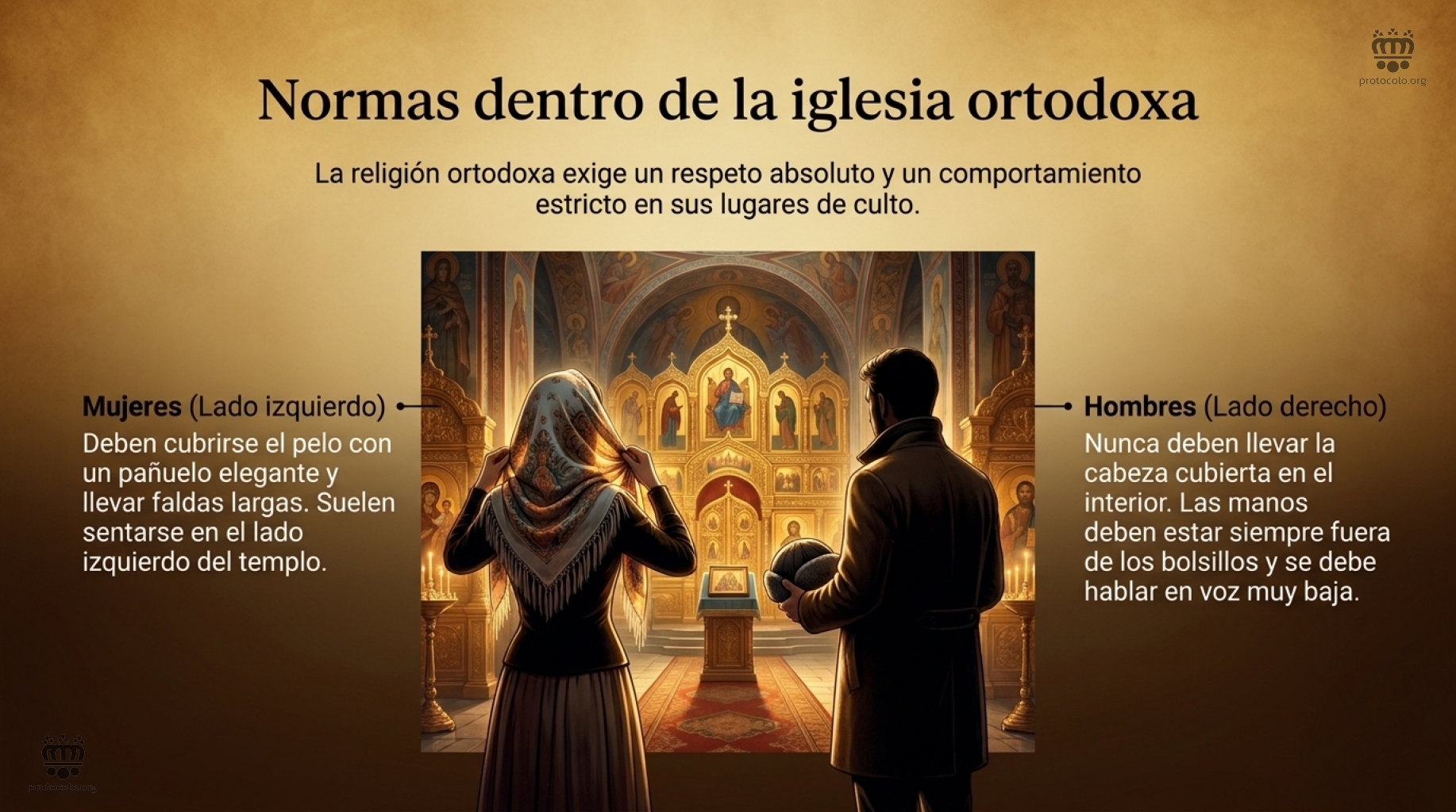 Las mujeres en lado izquierdo y los hombres en el lado derecho