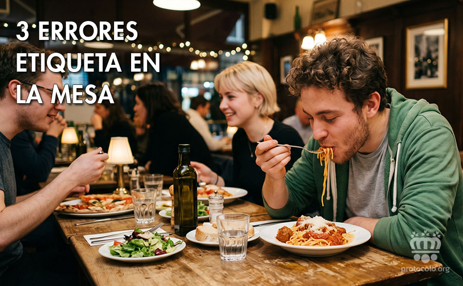 3 errores de etiqueta que suelen ser bastante comunes