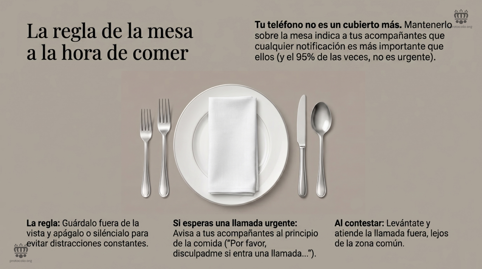 Tu teléfono no es cubierto más en la mesa. Guardarlo y apagarlo, o ponerlo en silencio