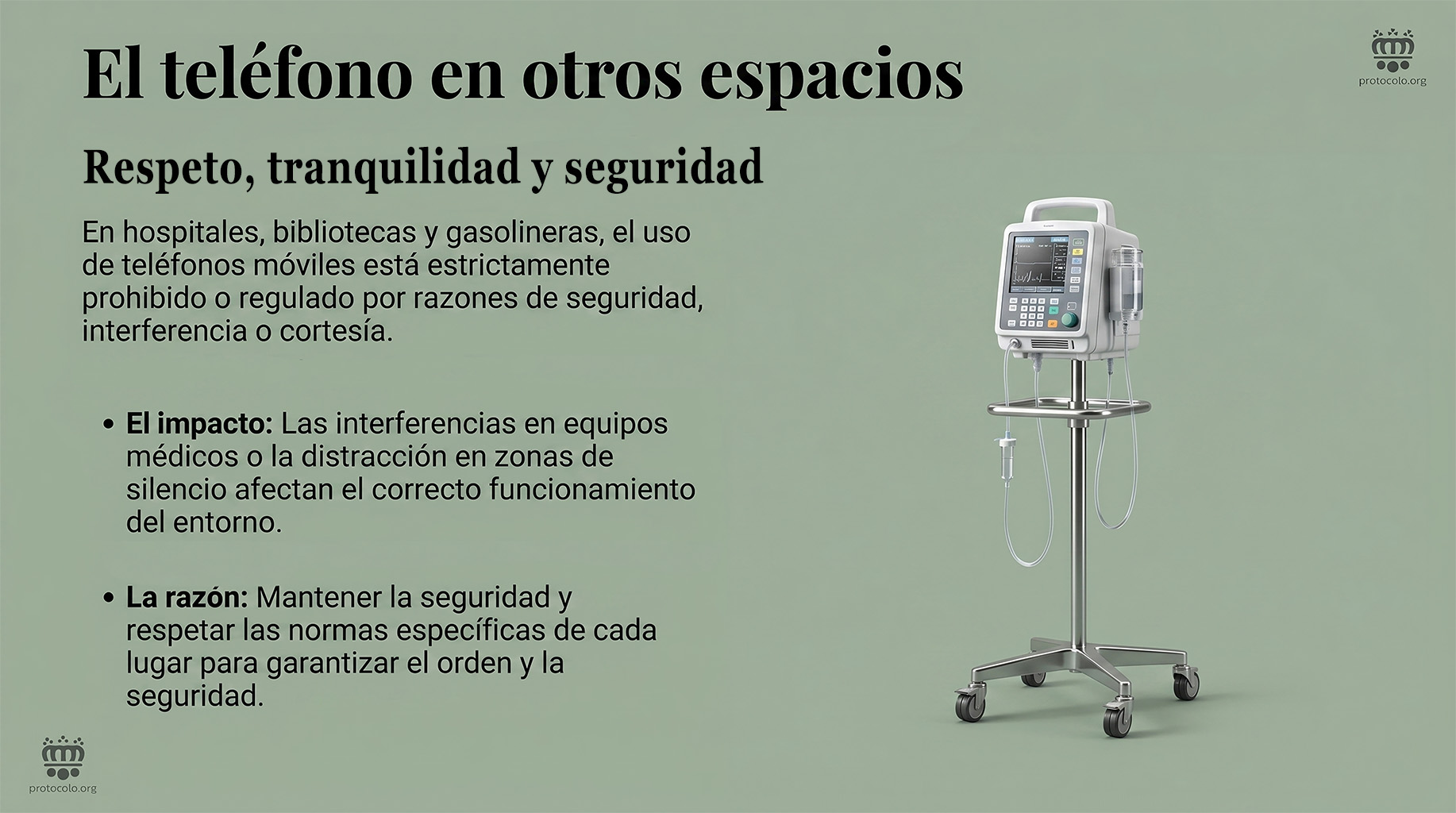 El teléfono no solo puede ser una molestia sino un auténtico peligro en algunos espacios