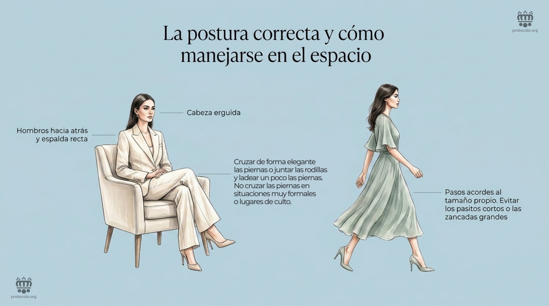 Cómo sentarse de forma correcta y cómo caminar