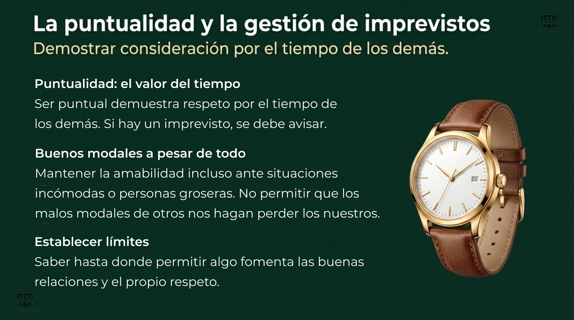 Aprender a respetar el tiempo de los demás es algo fundamental