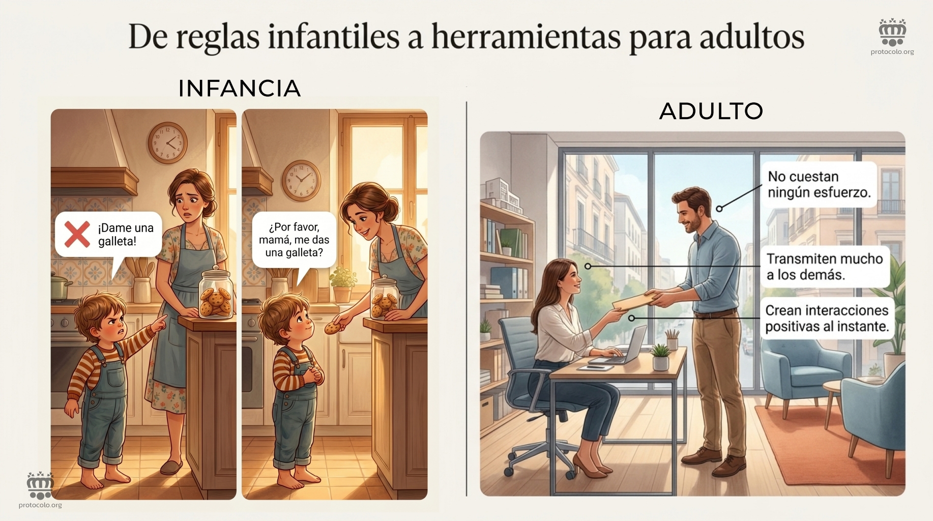 Cambiar una petición directa añadiendo un por favor, cambia totalmente el concepto
