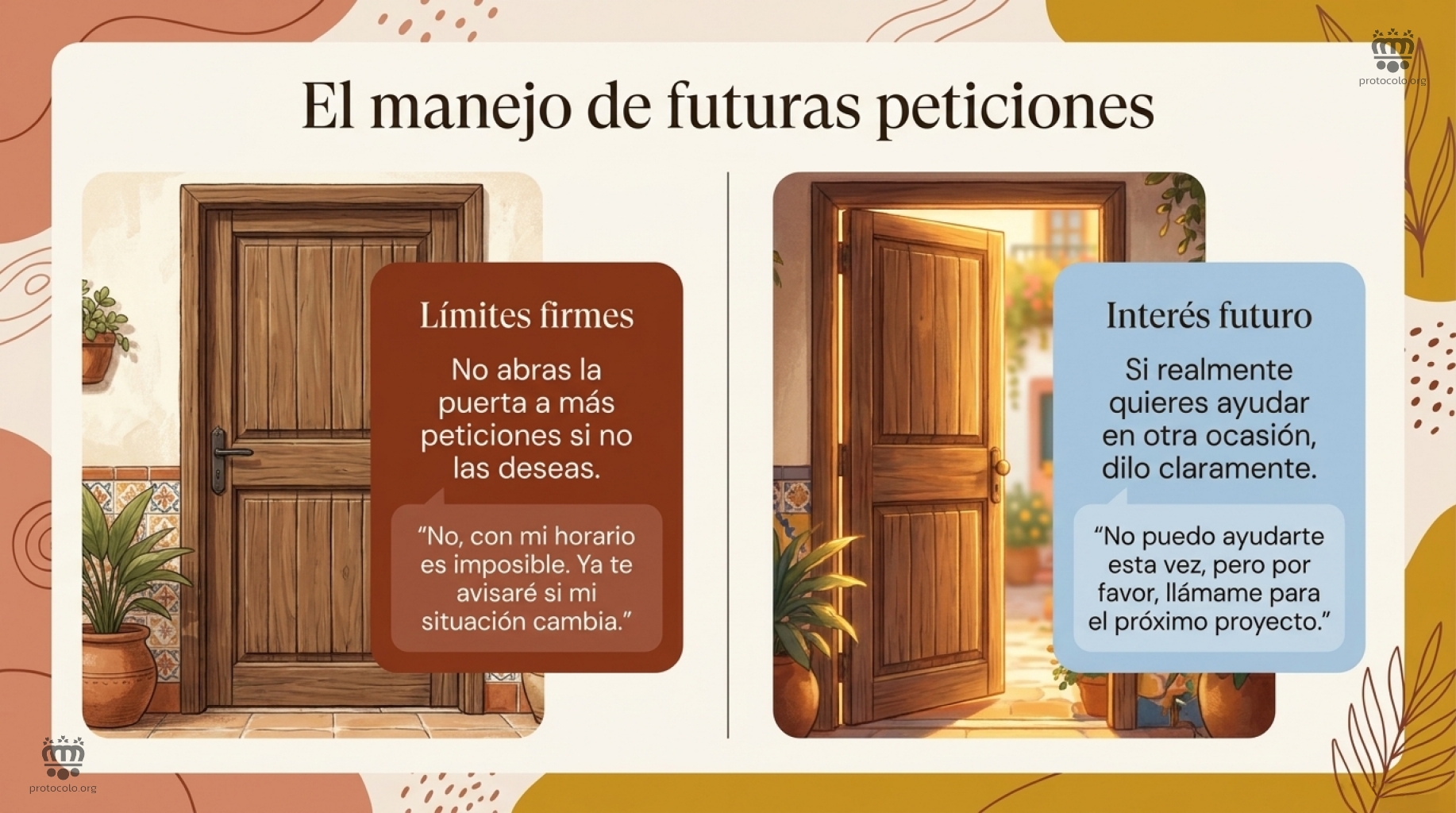 Hay que establecer unos límites firmes y mostrar un interés para el futuro