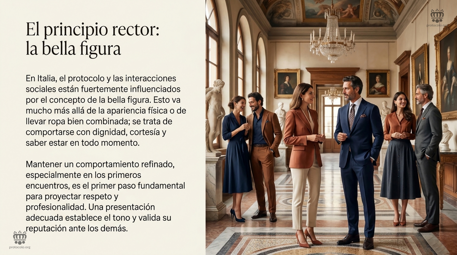 La bella figura va mucho más allá de la simple apariencia física