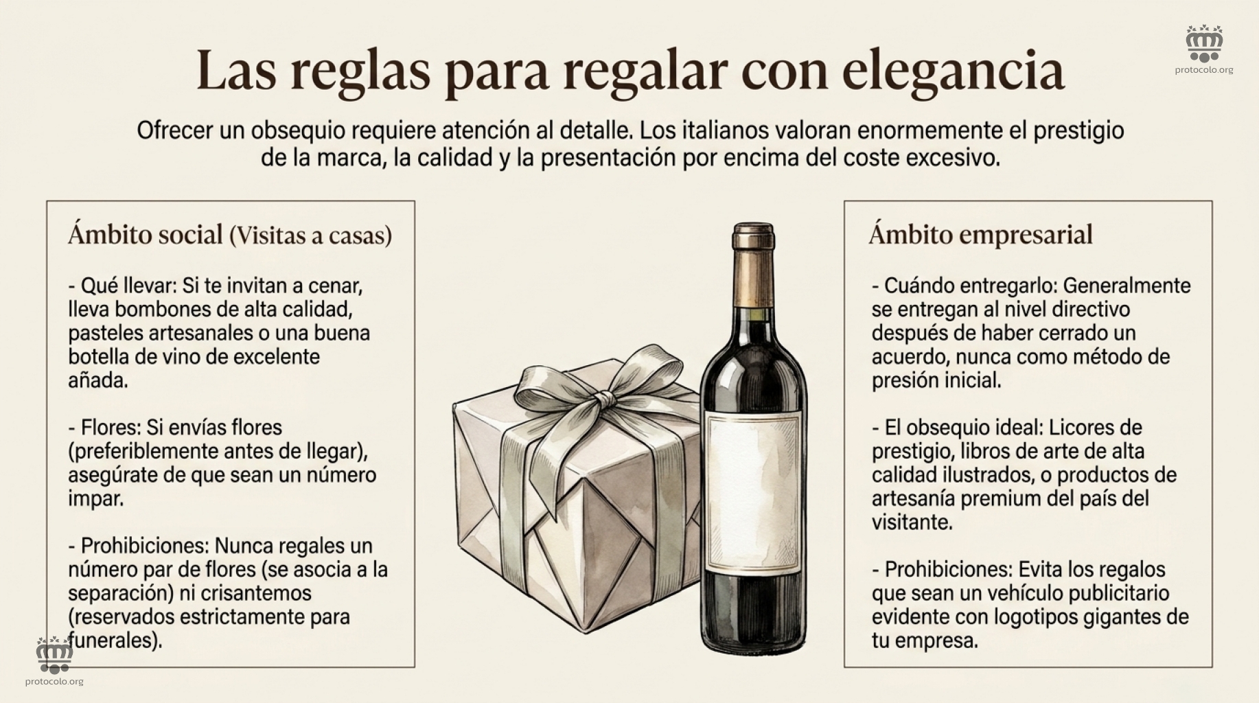 Ofrecer algún obsequio requiere poner atención en el detalle