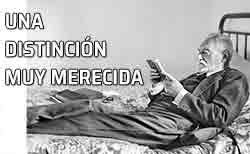 Icono distinción merecida Miguel de Unamuno leyendo
