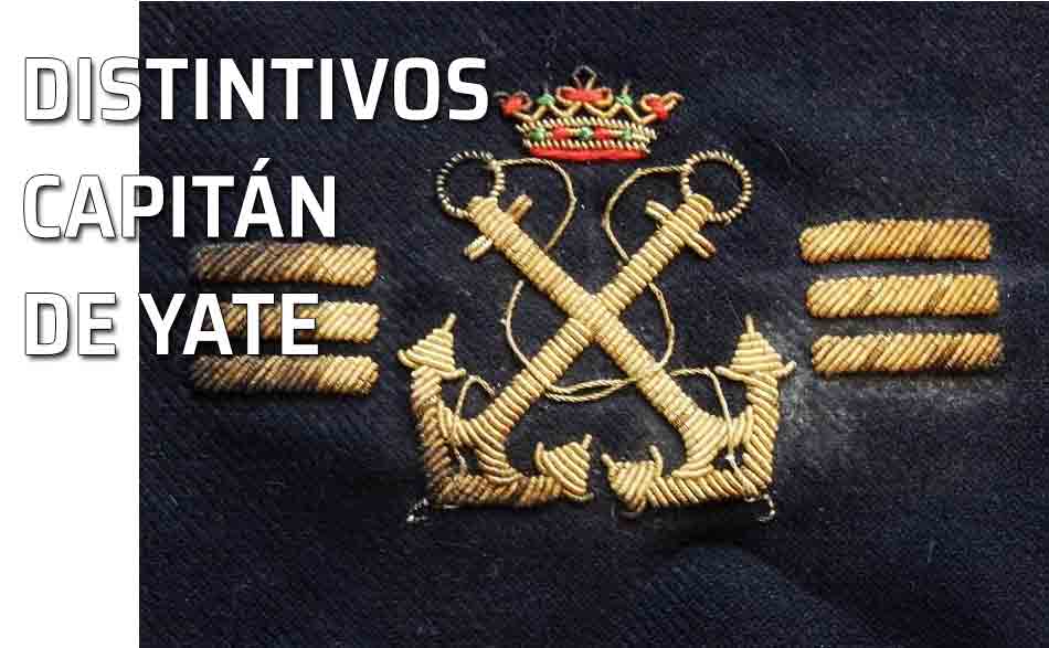 Distintivo capitán yate. Etiqueta náutica: distintivos del capitán de yate