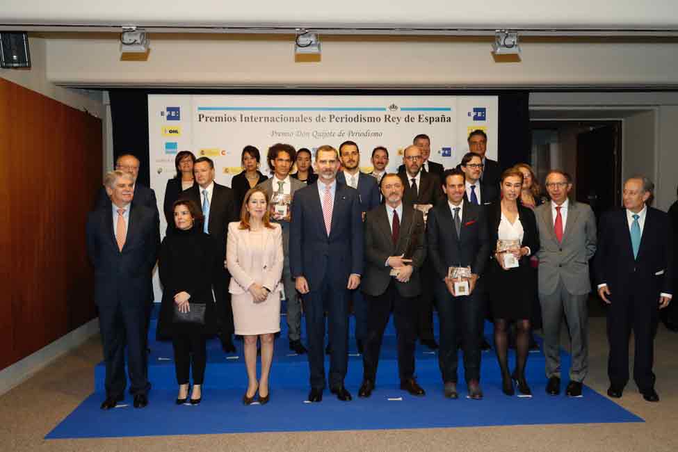 Ceremonial, Entrega premios. Tipos de ceremonial. Entrega de la XXXIV edición de los Premios Internacionales de Periodismo 'Rey de España'