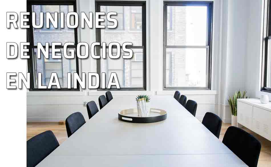 Negocios en la India. Oficina. Las reuniones de negocios en la India