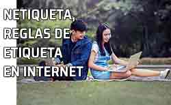 Icono netiqueta, reglas de etiqueta Dos amigos chateando. Netiqueta