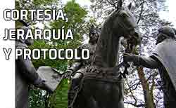 Icono jerarquía y protocolo Estatua Rey. Protocolo, poder y jerarquía
