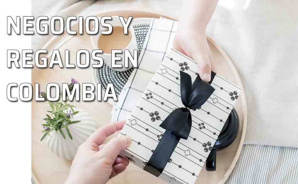 Negocios y regalos Colombia. Entrega un regalo. Regalos en Colombia