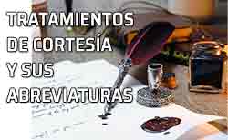 Icono fórmulas cortesía abreviaturas Escrito. Tratamientos y fórmulas de cortesía