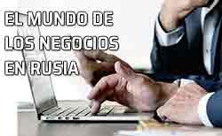 Icono cultura y negocios en Rusia Trabajando en la oficina