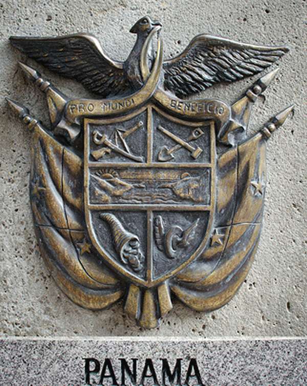 Escudo. Escudo relieve Panamá.