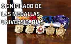 Icono Significado Medallas Universitarias Las medallas. Doctoral. Profesoral. Rectoral