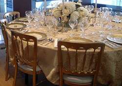 Mesa Mesa formal y elegante antes de comer.