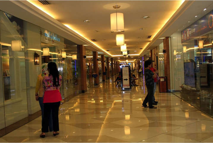 Pasillo. Pasillo centro comercial