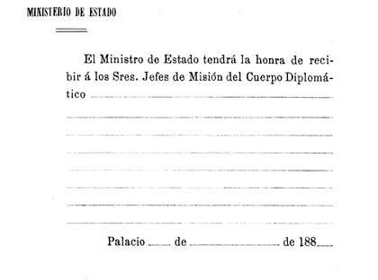 Documento diplomático.