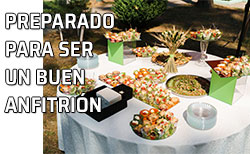 Icono ser buen anfitrión Mesa preparada para los invitados