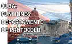 Icono Cuba Departamento de Protocolo Edificio. Cuba: funciones del Departamento de Protocolo