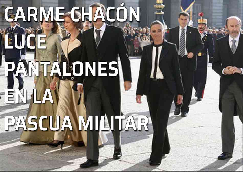 Pantalones Carme Chacón. Una Ministra con pantalones