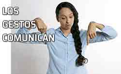 Icono gesto y su historia Esto va bien. Comunicación gestual