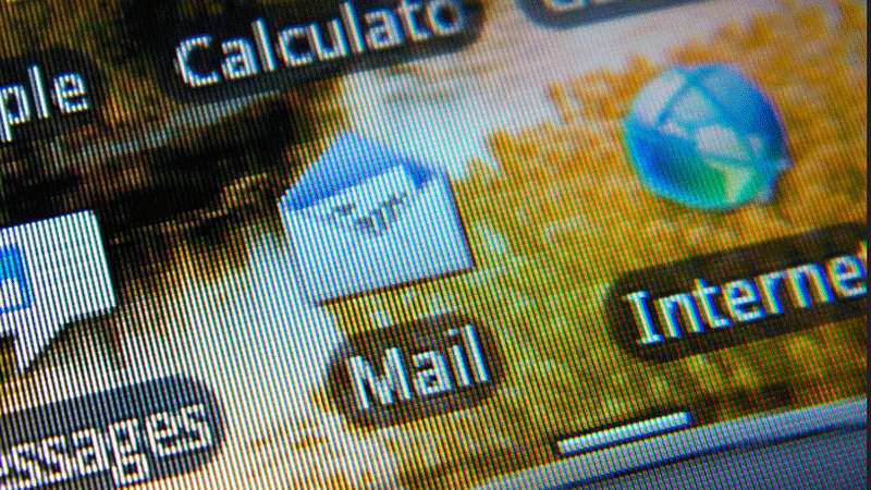 Mail. Iconos teléfono móvil-celular.