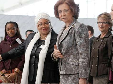 La Reina. Doña Sofia en una inaguración.