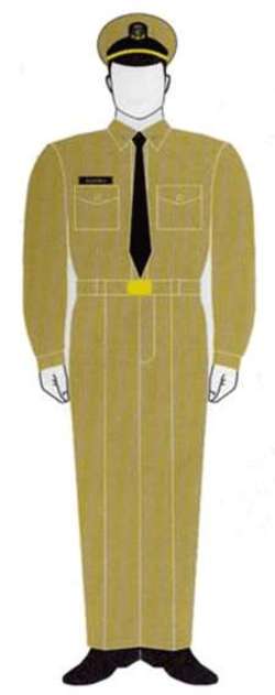 Uniforme hombre Modelo F. Uniforme hombre Modelo F.