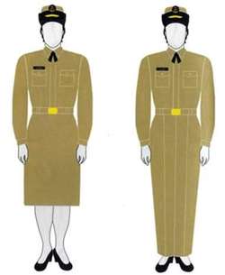 Uniforme mujer Modelo F. Uniforme mujer Modelo F.