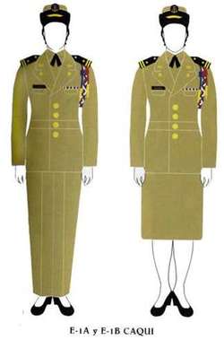 Uniforme mujer Modelo E. Uniforme mujer Modelo E.