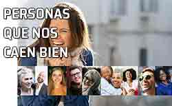 Icono caer bien, agradar Personas sonrientes