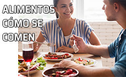 Icono Cómo se comen alimentos Pareja charlando durante una comida