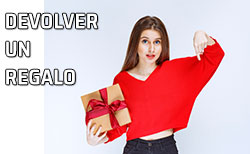 Icono devolver un regalo Pensando si devuelve el regalo o no