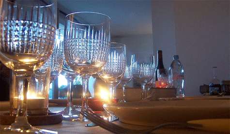 Mesa. Mesa para cenar.