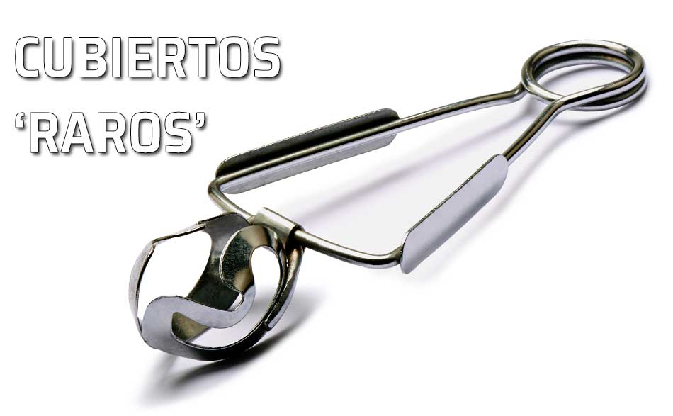 Cubiertos especiales. Pinza para comer caracoles
