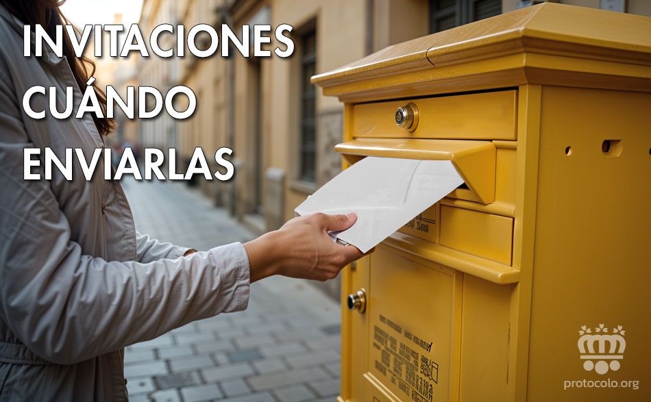 Las invitaciones hay que enviarlas con cierta antelación. Hay que tener en cuenta que hay personas que tienen unas agendas repletas de compromisos