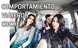 Icono Comportamiento viajeros coche Grupo de amigos comparten coche para hacer un viaje