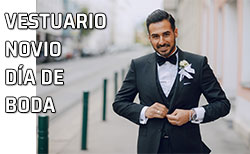 Icono Vestuario novio día de boda Novio vestido de smoking - esmoquin para el día de su boda
