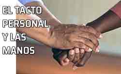 Icono tacto personal Manos amigas