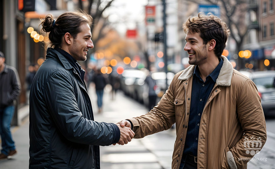 Aprender es saludar es un regla importante de cortesía y etiqueta. Un buen saludo puede ser el comienzo de una gran amistad