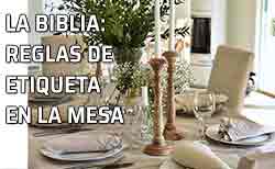 Icono biblia, buenas maneras mesa Mesa preparada para una comida
