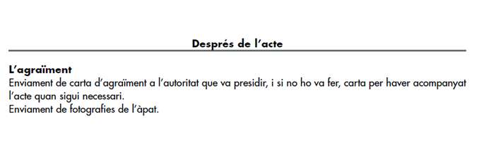 Esquema. Agraïment.