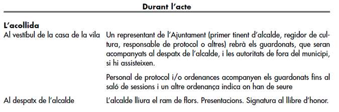 Esquema . Acollida.